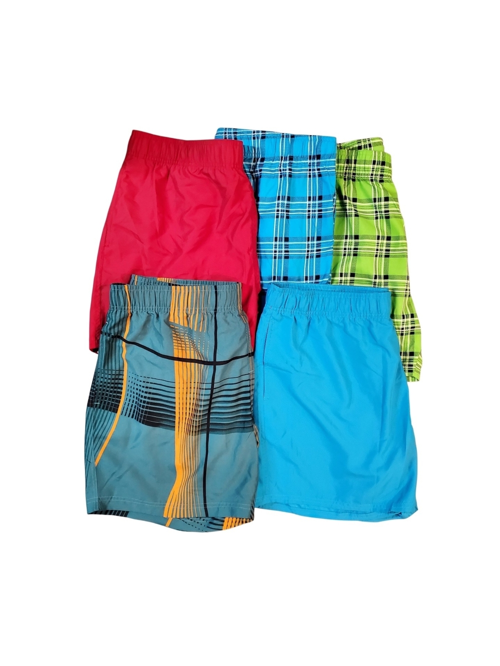 Set of 5 Men's Swim Trunks Shorts with Mesh Lining Size XL By Talos Brand